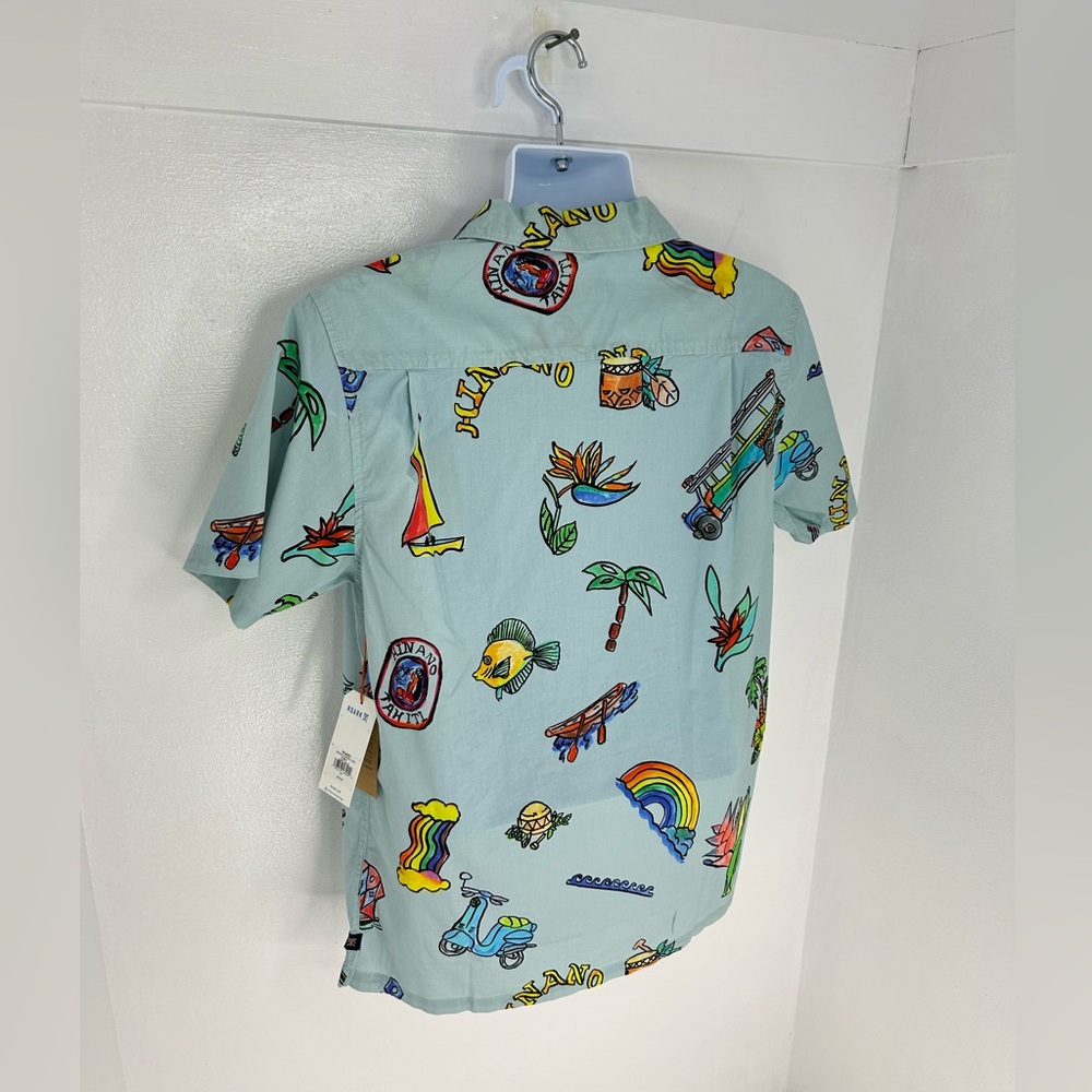 Roark Hinano Gonzo Luau Shirt Men's Medium NWT TIKI Hawaiian Resortwear Beach - Picture 9 of 15